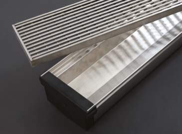 Click Drain channel, open grate and end cap